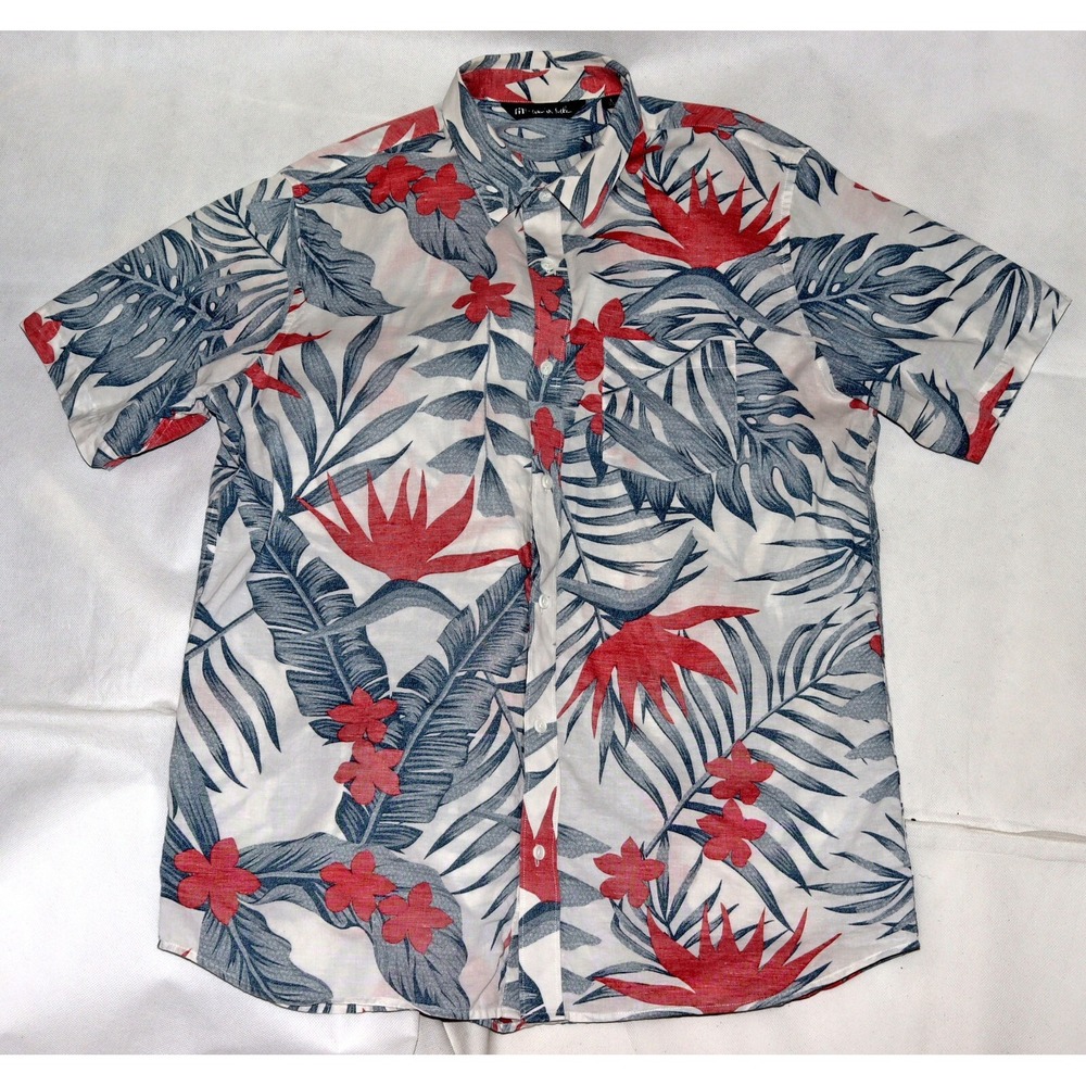 Travis Mathew Men's Short‎ Sleeve Button Front Golf Shirt Size Large